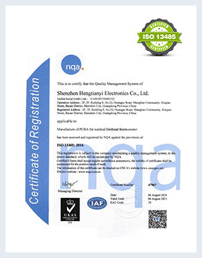 ISO 13485 Certificate