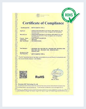 ROHS Certificate